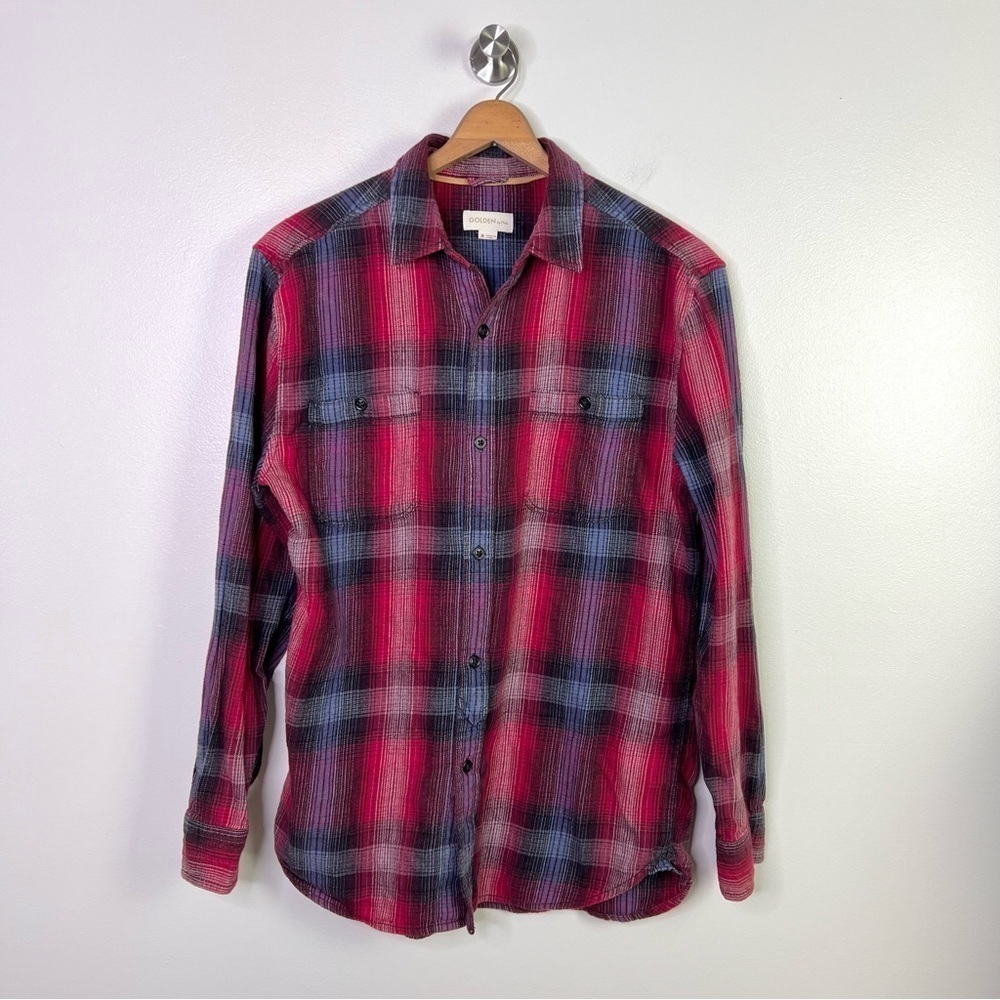Aritzia | Golden by TNA Plaid Flannel Button Down Shirt